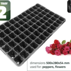 5 Stuks - 72 Gaats - Zaaitray Zaaibak Kweektray Stektray 28 X 50 Cm