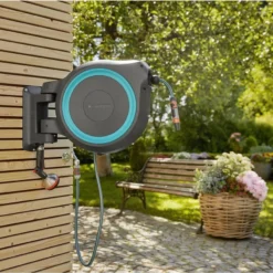 GARDENA - Wandslangenbox Slanghouder - RollUp M/L - 25 Meter - Ø 13 Mm -Goedkope Groene Liefde Winkel 1200x847