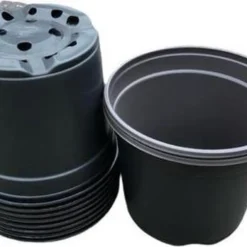 Kweekpot Zwart – Ø19cm, Hoogte 15cm, 3 Liter (10 Stuks)