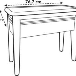 Elho Green Basics Kweektafel Super Xxl - Zwart/Living Black -Goedkope Groene Liefde Winkel 1200x893