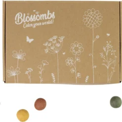 Blossombs Giftbox Small - 7 Blossombs - Bloembommetjes - Zaadbommetjes - Vlinders - Bijen - Biologisch - Ecologisch - Verjaardag - Communie - Doopsuiker - Valentijn -Goedkope Groene Liefde Winkel 1200x901 1
