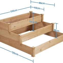 Houten Plantenbed Verhoogd - 120x120x56cm - Kweekbak - Kweektafel Op Poten - Moestuinbak - Moestuintafel - Kruidentafel - Moestuin - Kruidenbak - Groente Tafel Hout -Goedkope Groene Liefde Winkel 1200x903 1