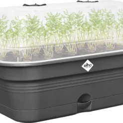 Elho Green Basics Kweektray Allin1 39 - Plantenbak Voor Kweken En Oogsten - Ø 39.0 X H 15.2 Cm - Zwart/Living Black -Goedkope Groene Liefde Winkel 1200x909