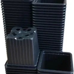 Kweekpot Zwart - 7x7x6cm (100 Stuks)