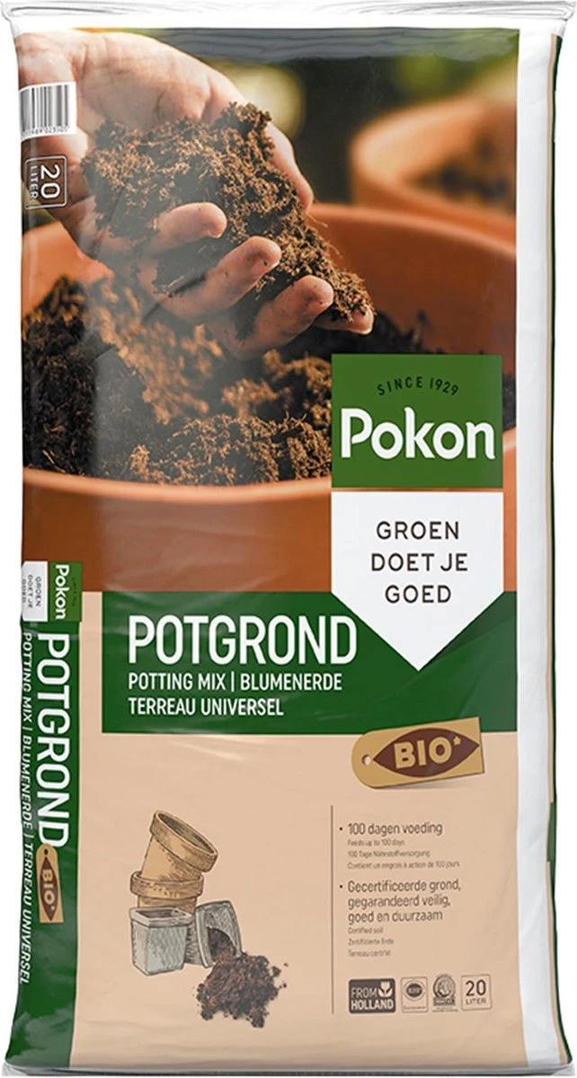 Pokon Bio Potgrond - 20l - Potgrond Universeel - 100 Dagen Voeding 3 Pokon Bio Potgrond - 20l - Potgrond Universeel - 100 Dagen Voeding