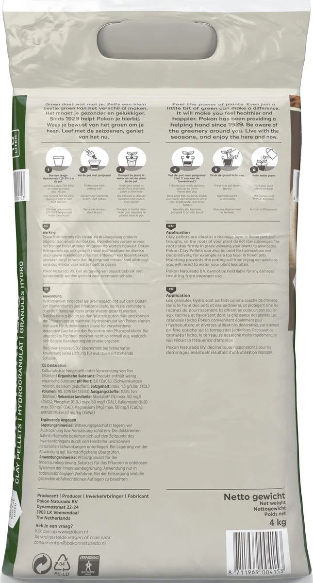 Pokon Hydrokorrels - 10l - Kleikorrels - Goed Voor Drainage 8 Pokon Hydrokorrels - 10l - Kleikorrels - Goed Voor Drainage - Afbeelding 6