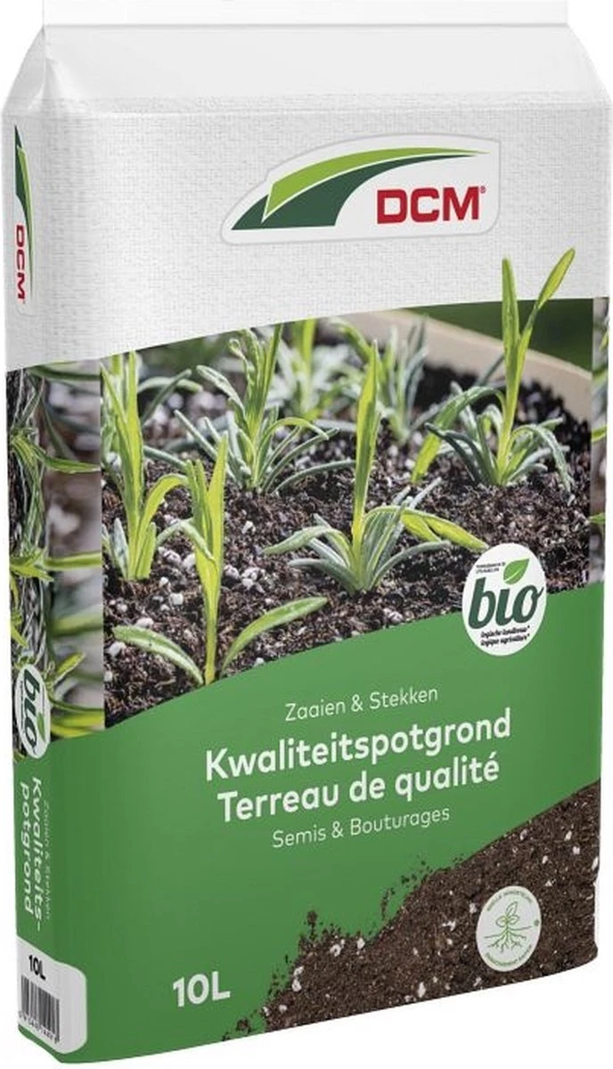 DCM Potgrond Zaaien & Stekken - Potgrond - Toepasbaar In De Biotuin - 10 L 3 DCM Potgrond Zaaien & Stekken - Potgrond - Toepasbaar In De Biotuin - 10 L