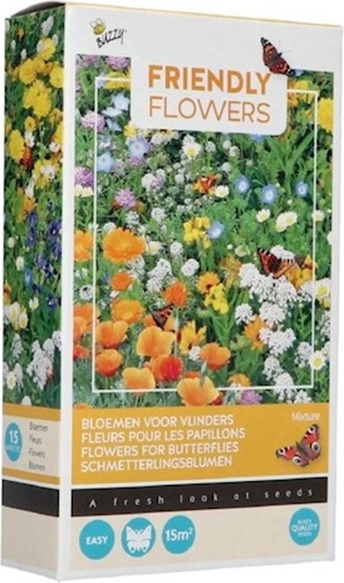 Buzzy Friendly Flowers Bloemenmengsel Vlinders 15m² 7 Buzzy Friendly Flowers Bloemenmengsel Vlinders 15m² - Afbeelding 5