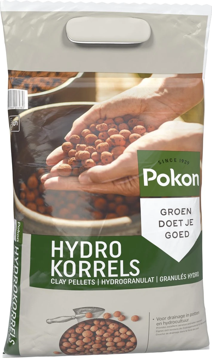 Pokon Hydrokorrels - 5l - Kleikorrels - Goed Voor Drainage 5 Pokon Hydrokorrels - 5l - Kleikorrels - Goed Voor Drainage - Afbeelding 3