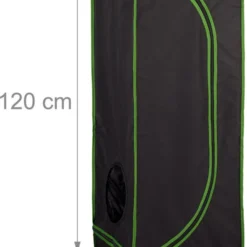 Relaxdays Growtent Binnen - Kweektent In Huis - Growbox - Planten Kweken - Groen/zwart - 40 X 40 X 120 Cm -Goedkope Groene Liefde Winkel 741x1200