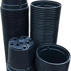 Kweekpot Zwart – Ø10,5cm, Hoogte 9cm (100 Stuks)