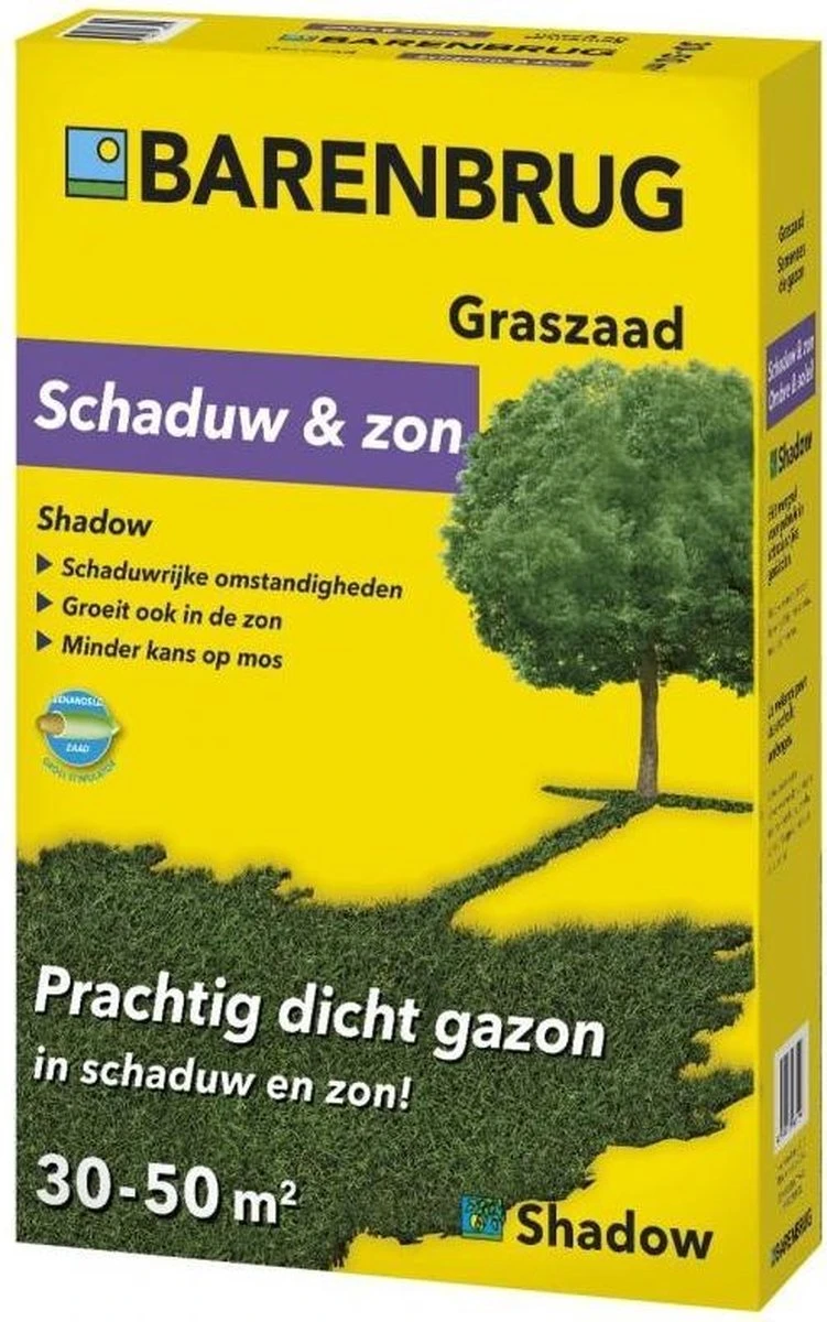Barenbrug Schaduw & Zon Graszaad 1kg 30 Tot 50m² 3 Barenbrug Schaduw & Zon Graszaad 1kg 30 Tot 50m²