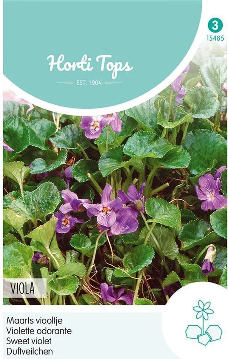 Hortitops Maarts Viooltje Bloemzaad - Viola Odorata 3 Hortitops Maarts Viooltje Bloemzaad - Viola Odorata