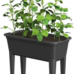 WDMT™ Extra Grote Kweekbak 50L | 76 X 37 X 60 Cm | Kweektafel | Mini Tuin | Verhoogde Kweekbak | Kweektuin | Kweekbak | Zwart -Goedkope Groene Liefde Winkel 792x1200