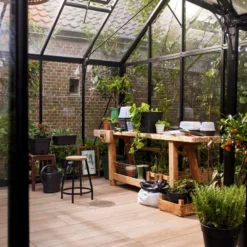 Elho Green Basics Kweektray Allin1 32 - Plantenbak Voor Kweken En Oogsten - Ø 32.0 X H 13.2 Cm - Zwart/Living Black -Goedkope Groene Liefde Winkel 800x1200 9