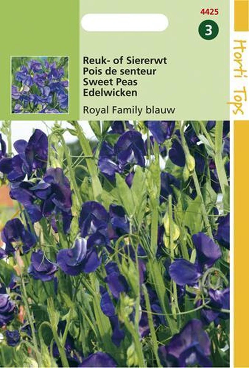 Hortitops Zaden - Lathyrus Odor. Royal Family Blauw 3 Hortitops Zaden - Lathyrus Odor. Royal Family Blauw