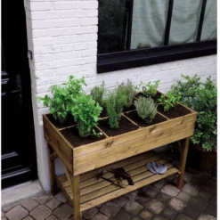 TA Houten Kweekbak Verhoogd - 120 X 60 X 86,5 Cm -Goedkope Groene Liefde Winkel 814x1200
