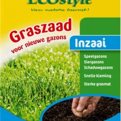 ECOStyle Graszaad-Inzaai Voor Nieuwe Gazons - Dicht Gazon Zonder Mos - Sterke Grasmat - Snelkiemend Graszaad - Speel & Siergazons - 50 M² - 1 KG -Goedkope Groene Liefde Winkel 818x1200