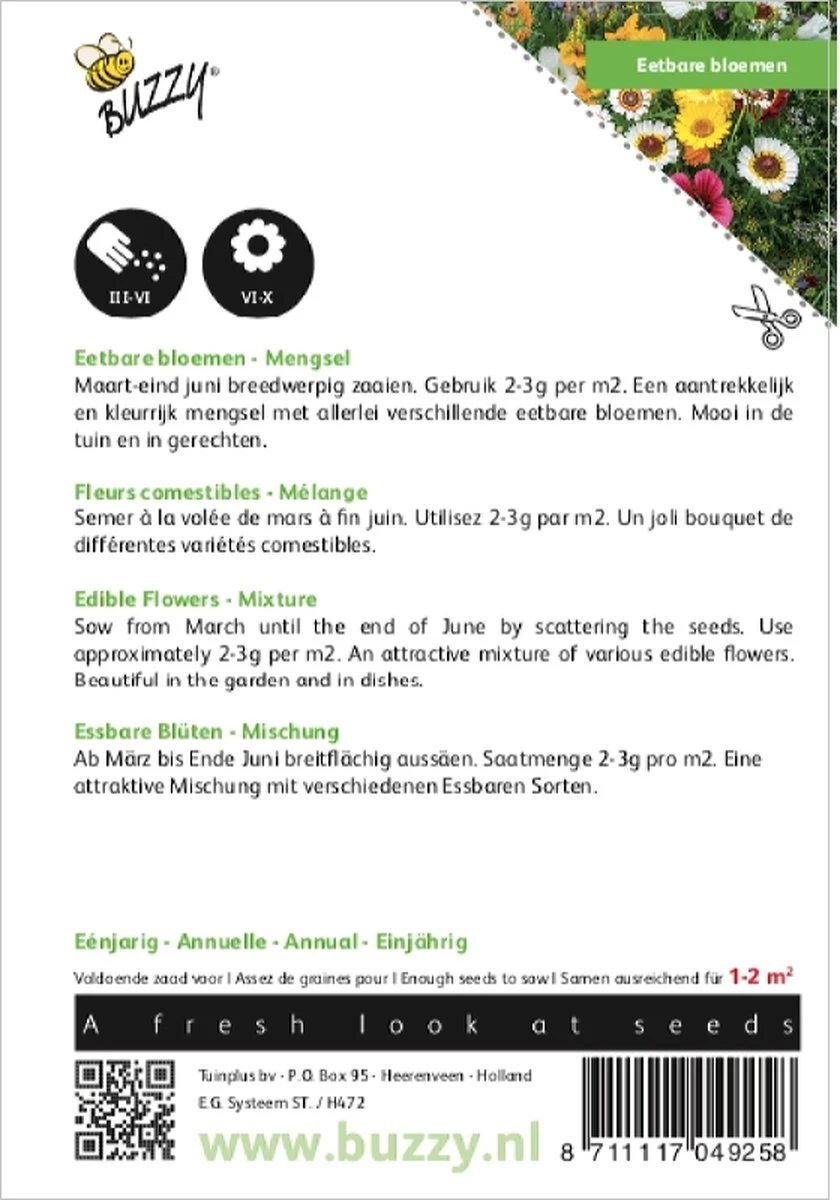 Buzzy® Mengsel Eetbare Bloemen 6 Buzzy® Mengsel Eetbare Bloemen - Afbeelding 4