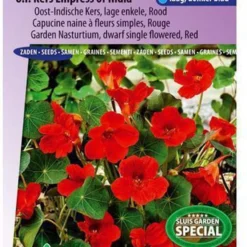 Sluis Garden - Oost-Indische Kers Empress Of India Rood, Lage Enkelbloemig