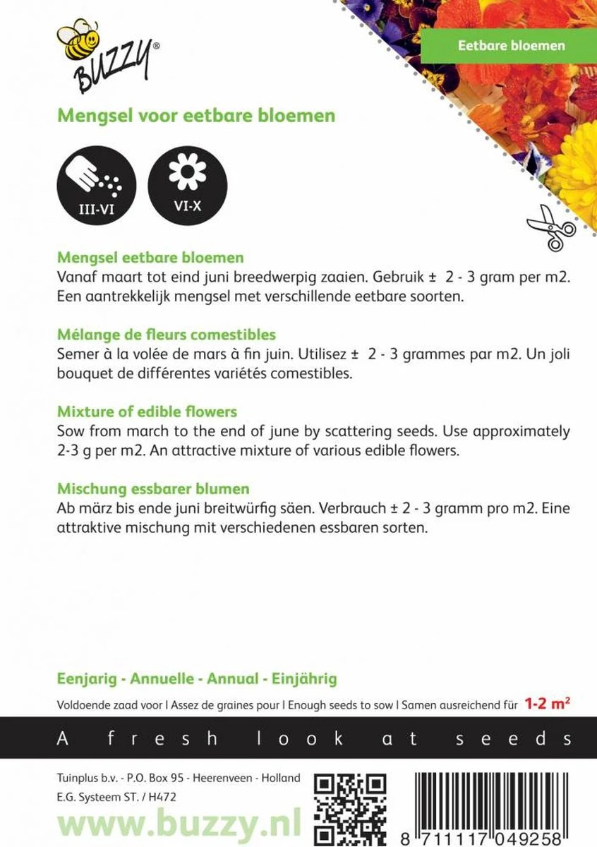 Buzzy® Mengsel Eetbare Bloemen 8 Buzzy® Mengsel Eetbare Bloemen - Afbeelding 6