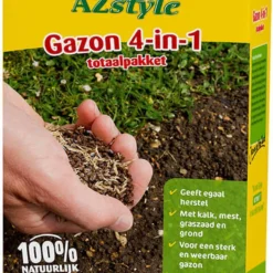 ECOstyle Gazon 4-in-1 Totaalpakket Met Kalk, Mest, Graszaad & Grond In Een Doos - Geeft Kale Plekken In Gras Egaal Herstel - 5- 10 Kale Plekken - 1 KG -Goedkope Groene Liefde Winkel 857x1200 2