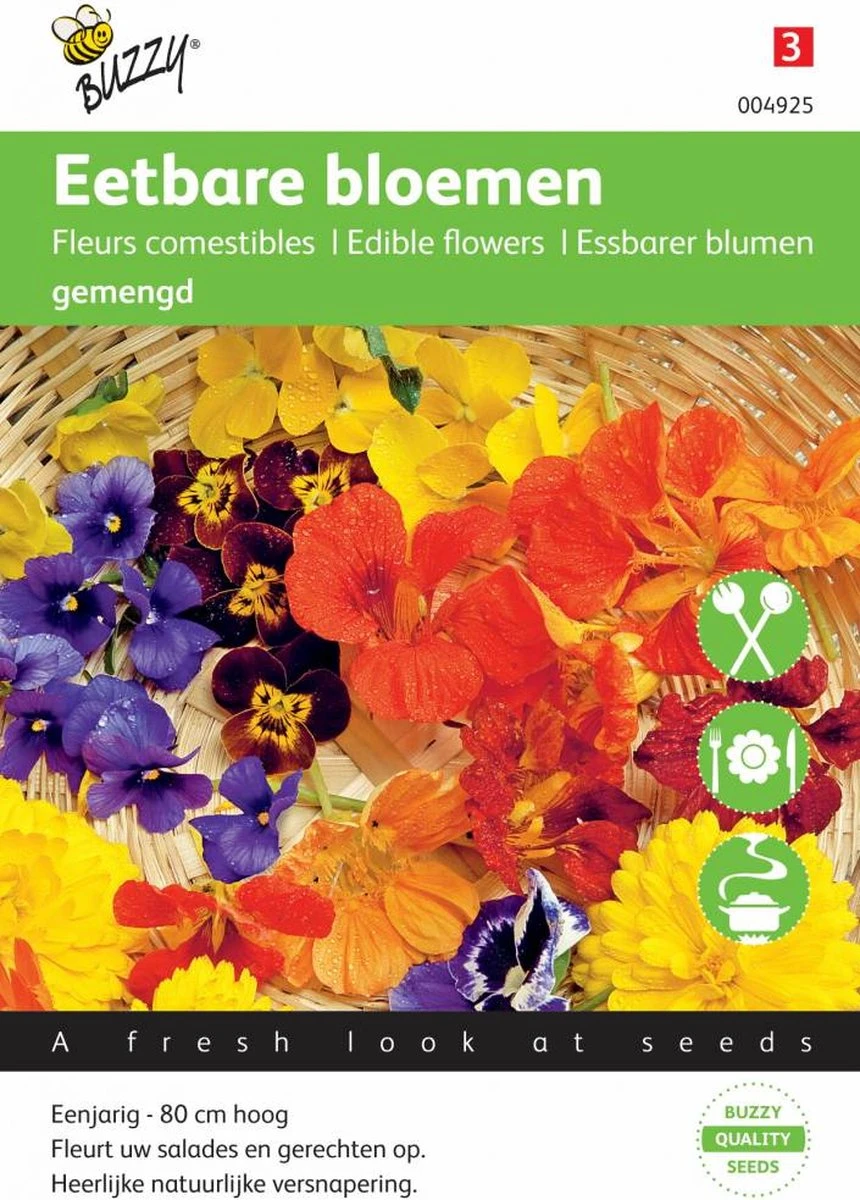 Buzzy® Mengsel Eetbare Bloemen 5 Buzzy® Mengsel Eetbare Bloemen - Afbeelding 3