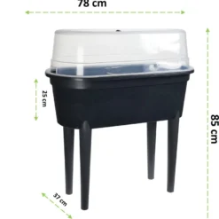 4goodz Kunststof Kweektafel / Moestuin Op Poten 37x78x25 Cm - Zwart -Goedkope Groene Liefde Winkel 894x1200 2