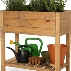 SMH LINE® Verhoogde Kweektafel - Moestuinbak - 78x78x40cm - Hout