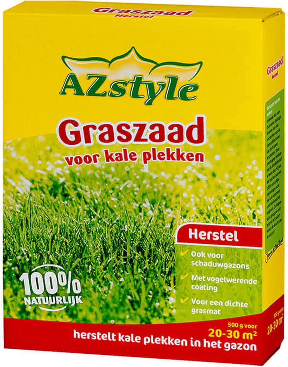 ECOstyle Graszaad Herstel Snelkiemend Gazon Gras – Herstelt Kale Plekken – Vogelwerende Coating – Geschikt Voor Zon- En Schaduw Gazons - Snelle Kieming – 10 – 15M² – 250 GR 16 ECOstyle Graszaad Herstel Snelkiemend Gazon Gras – Herstelt Kale Plekken – Vogelwerende Coating – Geschikt Voor Zon- En Schaduw Gazons - Snelle Kieming – 10 – 15M² – 250 GR - Afbeelding 14