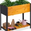 Relaxdays Moestuinbak Op Poten - Moestuintafel Hout - Kruidenbak - Kweektafel - Tuin -Goedkope Groene Liefde Winkel 956x1200