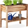 Relaxdays Moestuinbak Gevlamd Hout - Kruidentuin - Moestuintafel - Kweektafel Op Poten -Goedkope Groene Liefde Winkel 980x1200