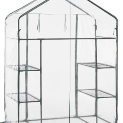 Tuinkas Hoorn Met 4 Planken 140x73x195 Cm Transparant -Goedkope Groene Liefde Winkel 981x1200 1